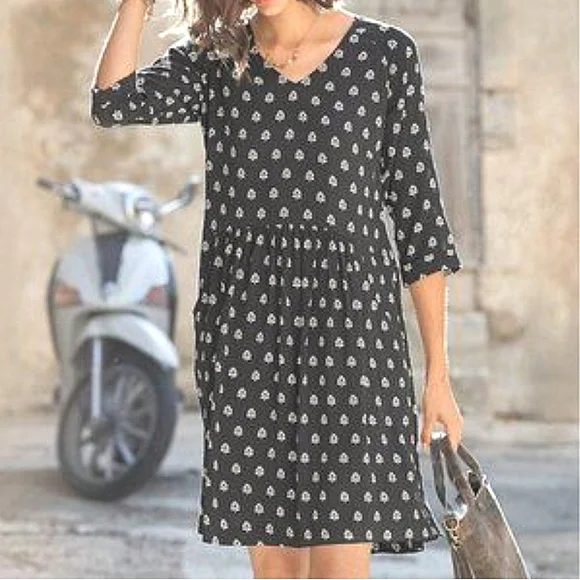 garnet hill bohemian pocket detail dress Garnet Hill Bohemian Pocket-Detail Dress